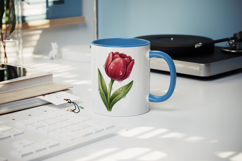 Flowers mug wrap printable sublimation design Product Image 5