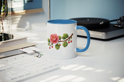 Flowers mug wrap printable sublimation design Product Image 5
