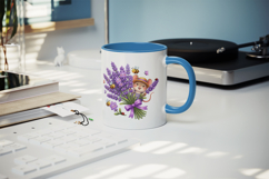 Flowers mug wrap printable sublimation design Product Image 5