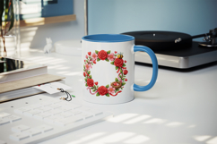 Flowers mug wrap printable sublimation design Product Image 5