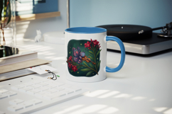 Flowers mug wrap printable sublimation design Product Image 5