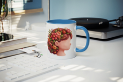 Flowers mug wrap printable sublimation design Product Image 5