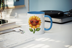 Flowers mug wrap printable sublimation design Product Image 5
