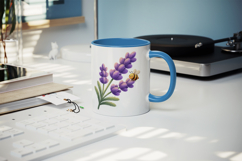 Flowers mug wrap printable sublimation design Product Image 5