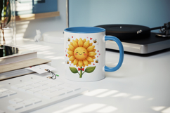 Flowers mug wrap printable sublimation design Product Image 5