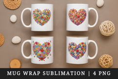 Flowers mug wrap printable sublimation design Product Image 1