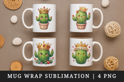 Flowers mug wrap printable sublimation design Product Image 1