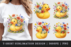 Flowers t-shirt printable sublimation design png Product Image 1