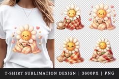 Flowers t-shirt printable sublimation design png Product Image 1