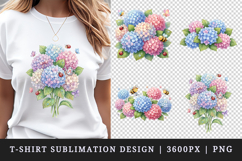 Flowers t-shirt printable sublimation design png Product Image 1