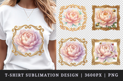 Flowers t-shirt printable sublimation design png Product Image 1