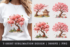 Flowers t-shirt printable sublimation design png Product Image 1