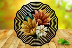 Flowers - 10" Wind Spinner Sublimation - PNG Design Product Image 1