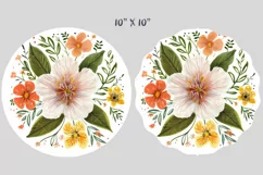 Flowers Wind Spinner, Door Hanger Png, Keychain Png, Car Coaster