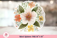 Flowers Wind Spinner, Door Hanger Png, Keychain Png, Car Coaster