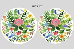 Flowers Wind Spinner, Door Hanger Png, Keychain Png, Car Coaster