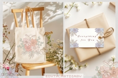 15 Spring flower bouquets EPS|PNG|JPG| colorful line flowers Product Image 3