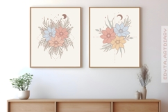 15 Spring flower bouquets EPS|PNG|JPG| colorful line flowers Product Image 6