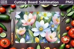 Flowers Cutting Board | Kitchen Cutting Board Product Image 1