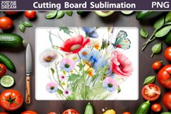 Flowers Cutting Board | Kitchen Cutting Board Product Image 1