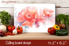 Flowers irises Cutting Board Sublimation. Cutting Board Product Image 1