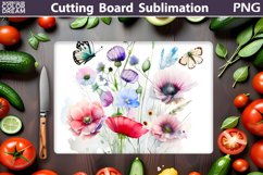 Flowers Cutting Board | Kitchen Cutting Board Product Image 1