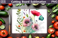 Flowers Cutting Board | Kitchen Cutting Board Product Image 1