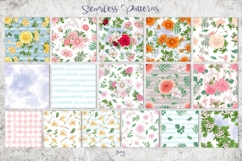 Watercolor Flowers clipart big set Product Image 11