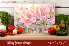 Flowers irises Cutting Board Sublimation. Cutting Board Product Image 1