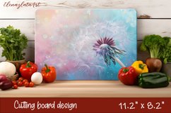 Flowers irises Cutting Board Sublimation. Cutting Board Product Image 1