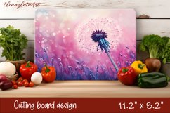 Flowers irises Cutting Board Sublimation. Cutting Board Product Image 1