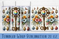 Easter Tumbler wrap | Cute Easter sublimation Product Image 1