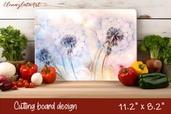 Flowers irises Cutting Board Sublimation. Cutting Board Product Image 1