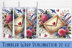 Valentine Heart Tumbler Sublimation | Valentines Day Tumbler Product Image 1