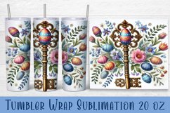 Easter Tumbler wrap | Cute Easter sublimation Product Image 1
