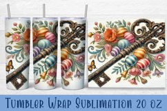 Easter Tumbler wrap | Cute Easter sublimation Product Image 1