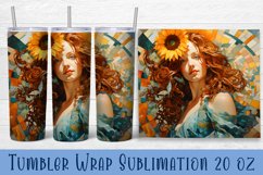 Anime Girl Tumbler Sublimation Tumbler Wrap Product Image 1