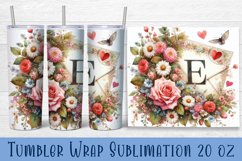 Valentine Heart Tumbler Sublimation | Valentines Day Tumbler Product Image 1
