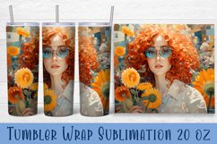 Anime Girl Tumbler Sublimation Tumbler Wrap Product Image 1