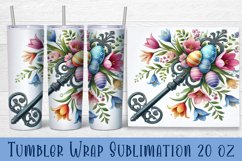 Easter Tumbler wrap | Cute Easter sublimation Product Image 1