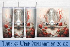 Floral Tumbler. Watercolor Flower Tumbler Wrap Product Image 1