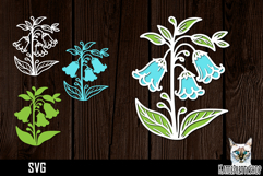 3d layered papercut flower svg, multilayered flower svg Product Image 1