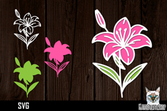 3d layered papercut flower svg, multilayered flower svg Product Image 1