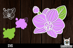 3d layered papercut flower svg, multilayered flower svg Product Image 1