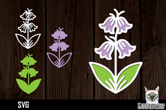 3d layered papercut flower svg, multilayered flower svg Product Image 1