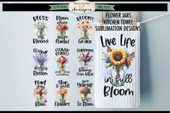 Assorted Flowers In Jars Kitchen Towel Sublimation Bundle Product Image 1