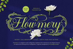 Flowmery - A Naturally Elegant Calligraphy Script Product Image 1
