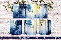 Floral Mug Wrap | Watercolor Woodlands Product Image 1