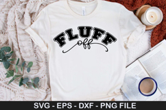 Fluff off SVG - Funny Cat Design Product Image 1