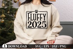 Fluffy 2025 - Pet Christmas Ornament Design Product Image 1